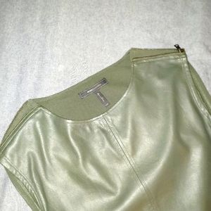 BCBG MAX AZRIA leather top